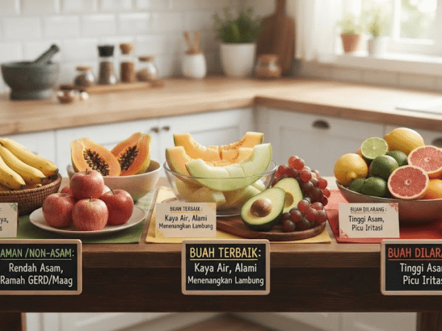 Buah untuk Asam Lambung: Panduan Lengkap Buah yang Aman, Dilarang, dan Terbaik untuk Maag dan GERD